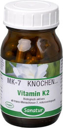 Sanatur Vitamin K2 MK-7 Kapseln 90 Stück glutenfrei laktosefrei ohne Zusatzstoffe – Bild 1 von 2