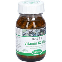 Produktbild von Sanatur Vitamin K2 Plus Kapseln vegan glutenfrei laktosefrei zuckerfrei