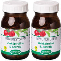 Produktbild von Sanatur Zink Spirulina & Acerola Superfood-Mischung vegan Kapseln 180 Stück