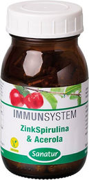 Sanatur Zink Spirulina & Acerola Superfood-Mischung vegan Kapseln – Bild 1 von 1