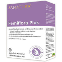Produktbild von Sanatura Femiflora Plus B-Komplex Riegel vegan glutenfrei laktosefrei für Frauen