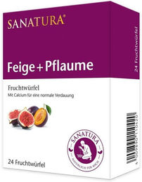 Sanatura FruitCubes Feige-Pflaume Gummis mit Inulin, vegan und glutenfrei, 240 g – Bild 1 von 4