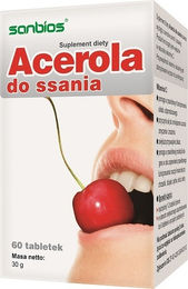 SANBIOS Acerola Lutschtabletten mit Hagebutte 60 Stück – Bild 1 von 1
