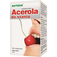 Produktbild von SANBIOS Acerola Lutschtabletten mit Hagebutte 60 Stück