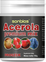SANBIOS Acerola Premium Mix Pulver mit Acerola und Hagebutte 160g – Bild 1 von 1