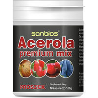 Produktbild von SANBIOS Acerola Premium Mix Pulver mit Acerola und Hagebutte 160g