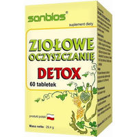 Produktbild von SANBIOS Kräuterreinigung Detox Kräuter-Komplex Tabletten mit pflanzlichem Ursprung 60 Stück