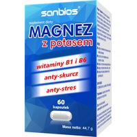 Produktbild von SANBIOS Magnesium Citrat mit Kalium Tabletten für Sportler 60 Stück
