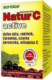 SANBIOS Natur-C aktiv Tabletten mit Acerola und Hagebutte 100 Stück – Bild 1 von 1