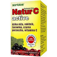 Produktbild von SANBIOS Natur-C aktiv Tabletten mit Acerola und Hagebutte 100 Stück