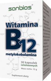 SANBIOS Vitamin B12 Methylcobalamin 1000 mcg Kapseln 30 Stück – Bild 1 von 1
