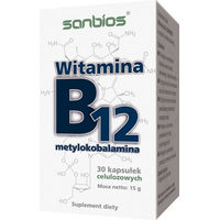 Produktbild von SANBIOS Vitamin B12 Methylcobalamin 1000 mcg Kapseln 30 Stück