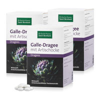 Produktbild von Sanct Bernhard Galle-Dragee mit Artischocke 3er-Kurpackung