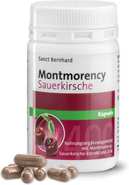 Sanct Bernhard Montmorency-Sauerkirsche Kapseln laktosefrei und glutenfrei 90 Stück – Bild 1 von 2
