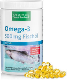 Sanct Bernhard Omega-3 Fischöl Kapseln 1000 mg 180 Stück – Bild 1 von 2
