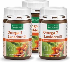 Sanct Bernhard Omega-7 Sanddornöl-Kapseln Bio 300 mg – Bild 1 von 2