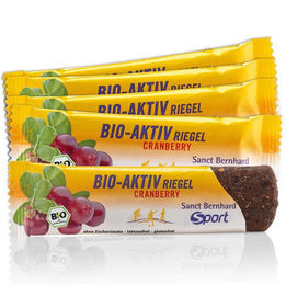 Sanct Bernhard Sport Bio-Aktiv-Riegel Cranberry zuckerfrei bio laktosefrei und glutenfrei – Bild 1 von 2