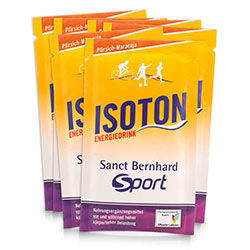 Sanct Bernhard Sport Isoton-Energiedrink Pfirsich-Maracuja Sticks vegan glutenfrei laktosefrei 11 x 36 g – Bild 1 von 1