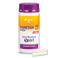 Produktbild von Sanct Bernhard Sport Magnesium 400 Kapseln für Sportler und Erwachsene 120 Kapseln