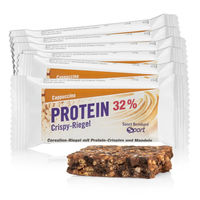 Produktbild von Sanct Bernhard Sport Protein-Crispy-Riegel Cappuccino vegan laktosefrei 11er-Packung
