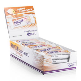Sanct Bernhard Sport Protein-Crispy-Riegel Cappuccino vegan und laktosefrei 20er-Box – Bild 1 von 1