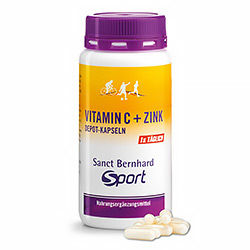 Sanct Bernhard Sport Vitamin C + Zink Depot-Kapseln für Sportler 180 Kapseln – Bild 1 von 1