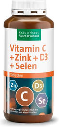 Sanct Bernhard Vitamin C, Zink, D3 und Selen Tabletten 365 Stück – Bild 1 von 2