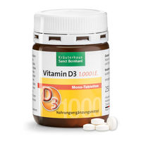 Produktbild von Sanct Bernhard Vitamin D3 1.000 I.E. Tabletten 250 Stück