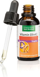 Sanct Bernhard Vitamin D3 und K2 Tropfen mit 1000 IE hochdosiert 30 ml – Bild 1 von 2