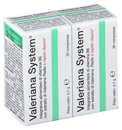 Sanifarma Valeriana System Tabletten mit Vitamin B6 pflanzlicher Ursprung 60 Stück – Bild 1 von 1