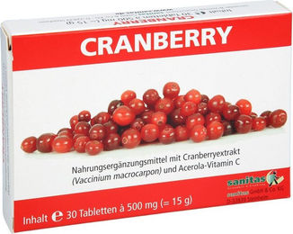 Sanitas Cranberry Tabletten 30 Stück – Bild 1 von 1
