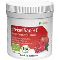 Produktbild von sanitas PREISELSAN + C BIO Tabletten mit Acerola und Hagebutte 90 Stück