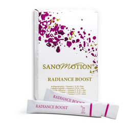 Sanomotion Collagen BOOST hochdosiertes Kollagen Pulver mit Vitamin C, E, B und Zink, 5000 mg pro Portion, 30 Stück, laktosefrei und glutenfrei – Bild 1 von 3