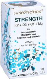 SANOMOTION STRENGTH K2 D3 Calcium Magnesium Kapseln vegan – Bild 1 von 3
