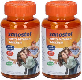 sanostol Multi-Vitamin Bärchen von DR. KADE vegan zuckerfrei Gummis für Kinder und Erwachsene 120 Stück – Bild 1 von 1