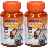 Produktbild von sanostol Multi-Vitamin Bärchen von DR. KADE vegan zuckerfrei Gummis für Kinder und Erwachsene 120 Stück