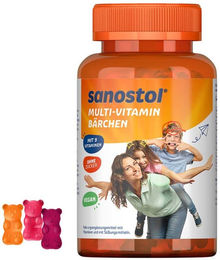 Sanostol Multi-Vitamin Gummis vegan und zuckerfrei für Kinder und Erwachsene 60 Stück – Bild 1 von 3