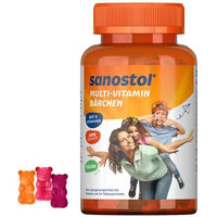 Produktbild von Sanostol Multi-Vitamin Gummis vegan und zuckerfrei für Kinder und Erwachsene 60 Stück
