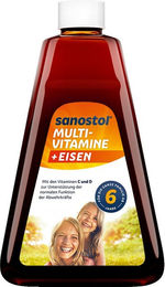 Sanostol Multi-Vitamine plus Eisen Saft für Kinder und Erwachsene 460 ml – Bild 1 von 5