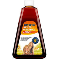 Produktbild von Sanostol Multi-Vitamine plus Eisen Saft für Kinder und Erwachsene 460 ml