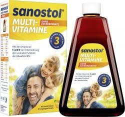 Sanostol Multi-Vitamine zuckerfrei als Flüssigkeit für Kinder und Erwachsene – Bild 1 von 4