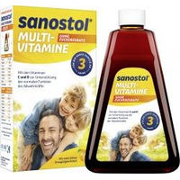 Produktbild von Sanostol Multi-Vitamine zuckerfrei als Flüssigkeit für Kinder und Erwachsene