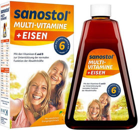 Sanostol plus Eisen Saft für Kinder und Erwachsene – Bild 1 von 1