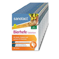 Produktbild von sanotact Bierhefe Tabletten vegan mit Biotin und B-Vitaminen 4000 Tabletten