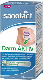 Sanotact Darm AKTIV Lutschtabletten mit Inulin vegan glutenfrei laktosefrei ohne Zusatzstoffe – Bild 1 von 1