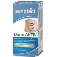 Produktbild von Sanotact Darm AKTIV Lutschtabletten mit Inulin vegan glutenfrei laktosefrei ohne Zusatzstoffe