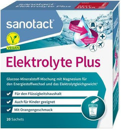 Sanotact Elektrolyte Plus Pulver Neutral Vegan Laktosefrei Glutenfrei 20 Stück – Bild 1 von 2