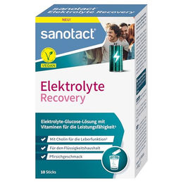 Sanotact Elektrolyte Recovery Sticks vegan glutenfrei laktosefrei für Sportler 10 Stück – Bild 1 von 5