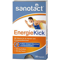 Produktbild von Sanotact EnergieKick Kapseln mit Vitamin B2 glutenfrei laktosefrei und zuckerfrei