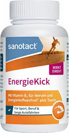sanotact EnergyKick Kapseln mit Koffein, Taurin und Vitamin B2 vegan und zuckerfrei 20 Stück – Bild 1 von 5